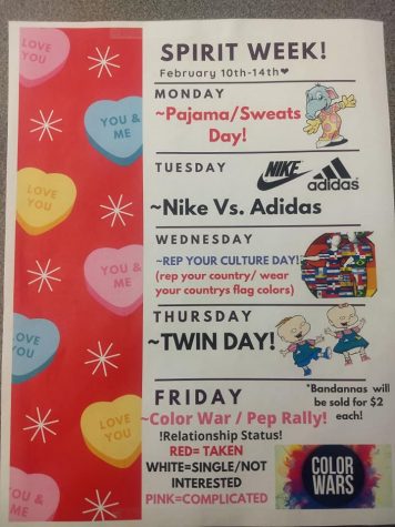 CHECK OUT THE SPIRIT WEEK FLYER